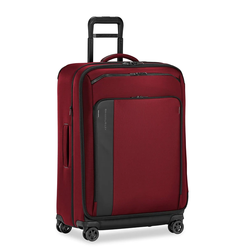 Briggs & Riley ZDX 74cm Large Expandable 4 Wheel Suitcase, Brick