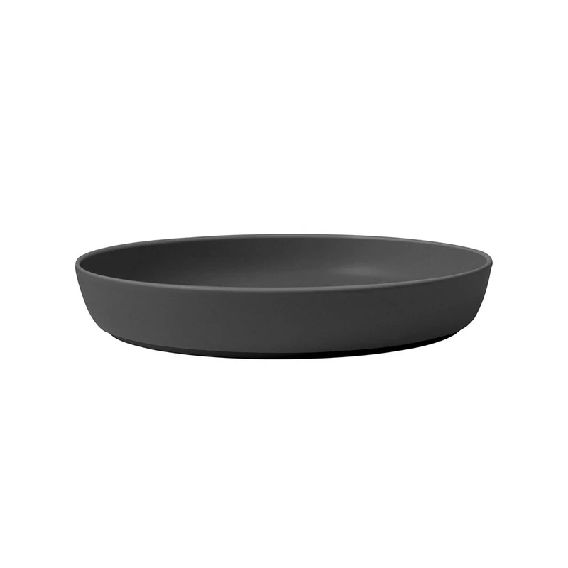 Villeroy & Boch - Iconic Flat Dish, Decorative, Elegant Bowl Made from Premium Porcelain, Dishwasher Safe, Black