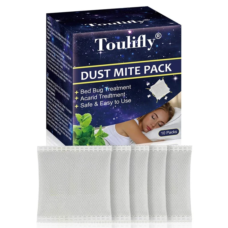 Dust Mite Treatment, Natural Herbal Mite Exterminating Pad, Anti-mite Pad Cushion, Mite Eliminator Pouch for Bed Sheet Pillow Couch Bedding Carpet Cushion