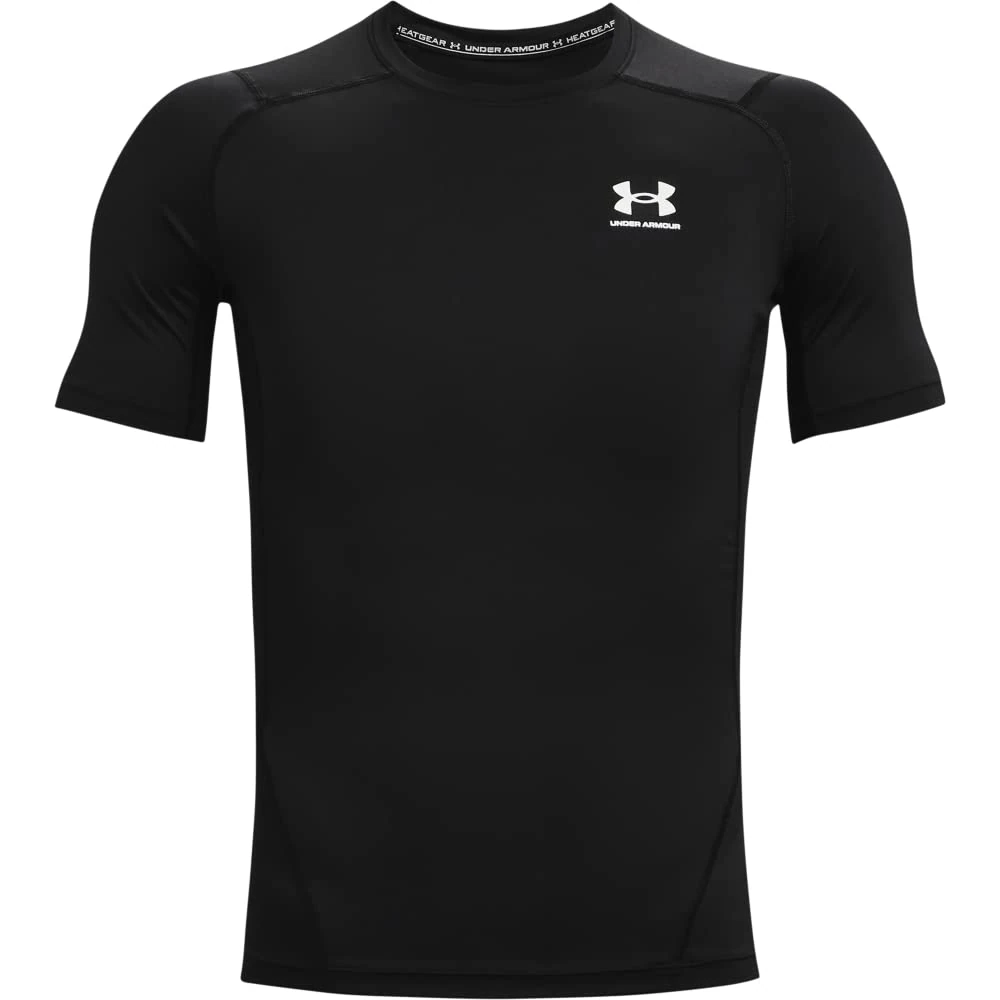 Under Armour Mens UA HG Armour Comp SS, short-sleeved sports t-shirt for men, comfortable and lightweight gym clothes for workouts