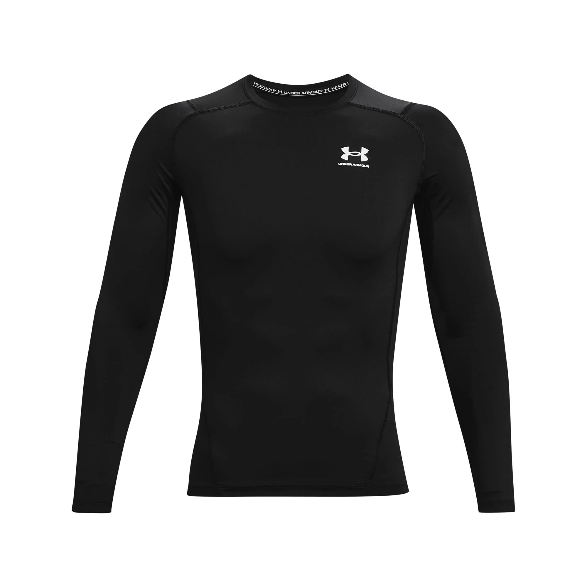 Under Armour Men's HeatGear Armour Comp Long Sleeve T-Shirt - Black/White - S