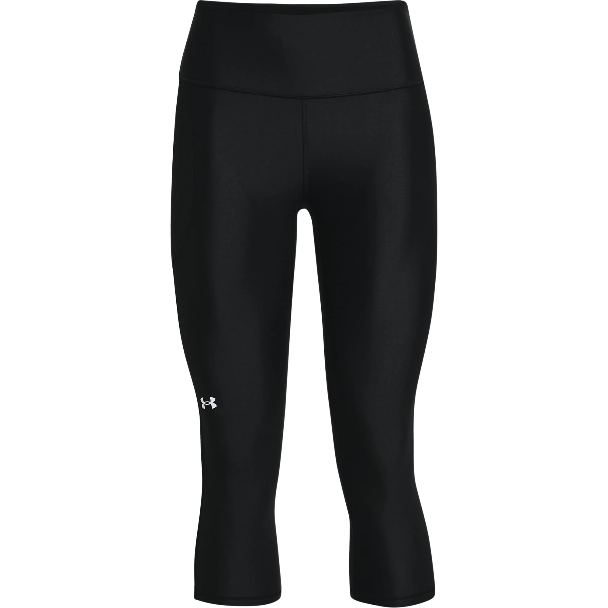 Under Armour Womens HG High Capri Pants Black 12 (M)