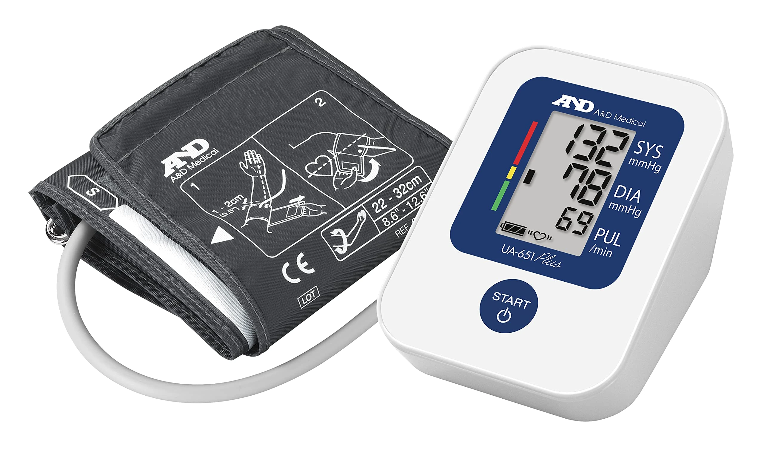 A&D Medical UA-651 Plus Blood Pressure Monitor with AFib screening