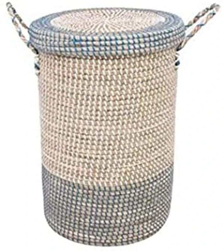 Mokee Soft Seagrass Nursery Laundry Basket - Image 1