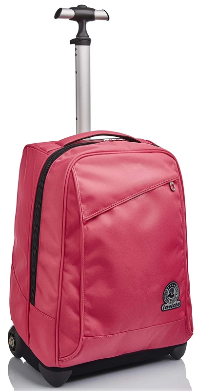 Invicta Trolley, Benin Eco-Material, Pink, 2-in-1 with Shoulder Straps for Backpack Use