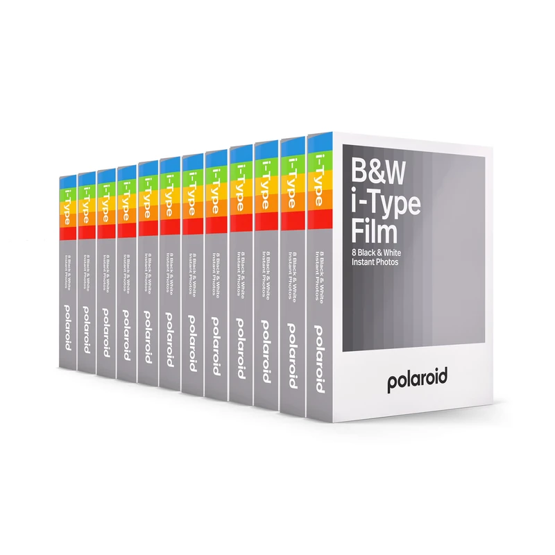Polaroid 6090 B&W Film for i-Type - 12 Pack, Black & White, 96 Films