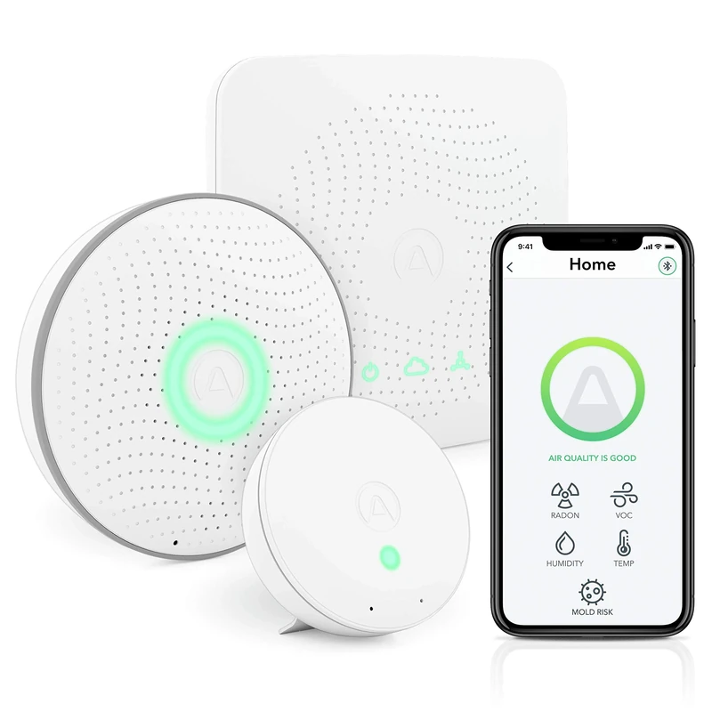 Airthings 420 House Kit - Radon and Indoor Air Quality Monitoring System, Multi-Room
