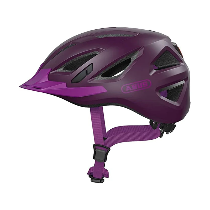 ABUS Urban-I 3.0 city helmet - bike helmet with rear light, peak and magnetic fastener - for men and women