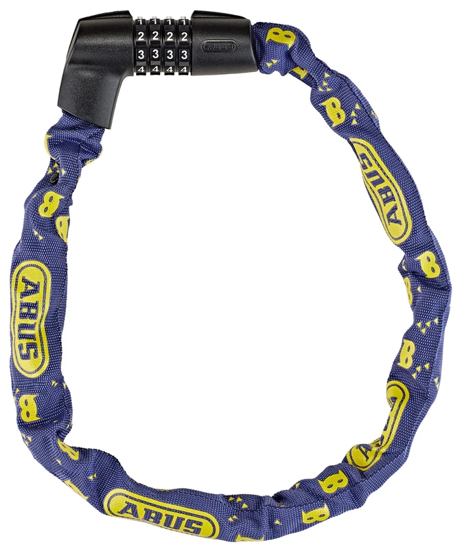 ABUS chain lock Tresor 1385/75 - combination lock made of hardened steel - 6 mm thick square chain - security level 6