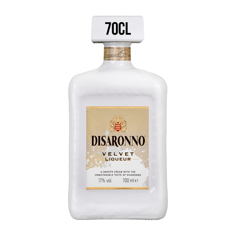 Disaronno Velvet Cream Liqueur | 70cl | 17% vol | Italian Cream Liqueur Inspired by the Iconic Disaronno Originale Taste, Notes of Vanilla and Almond | Gluten Free | Great On The Rocks or in Cocktails