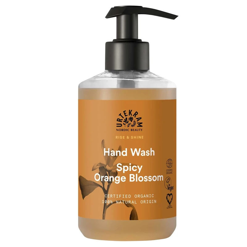Urtekram Hand Wash - All skin types - Spicy Orange Blossom - 300 ml, Vegan, Organic, Natural Origin