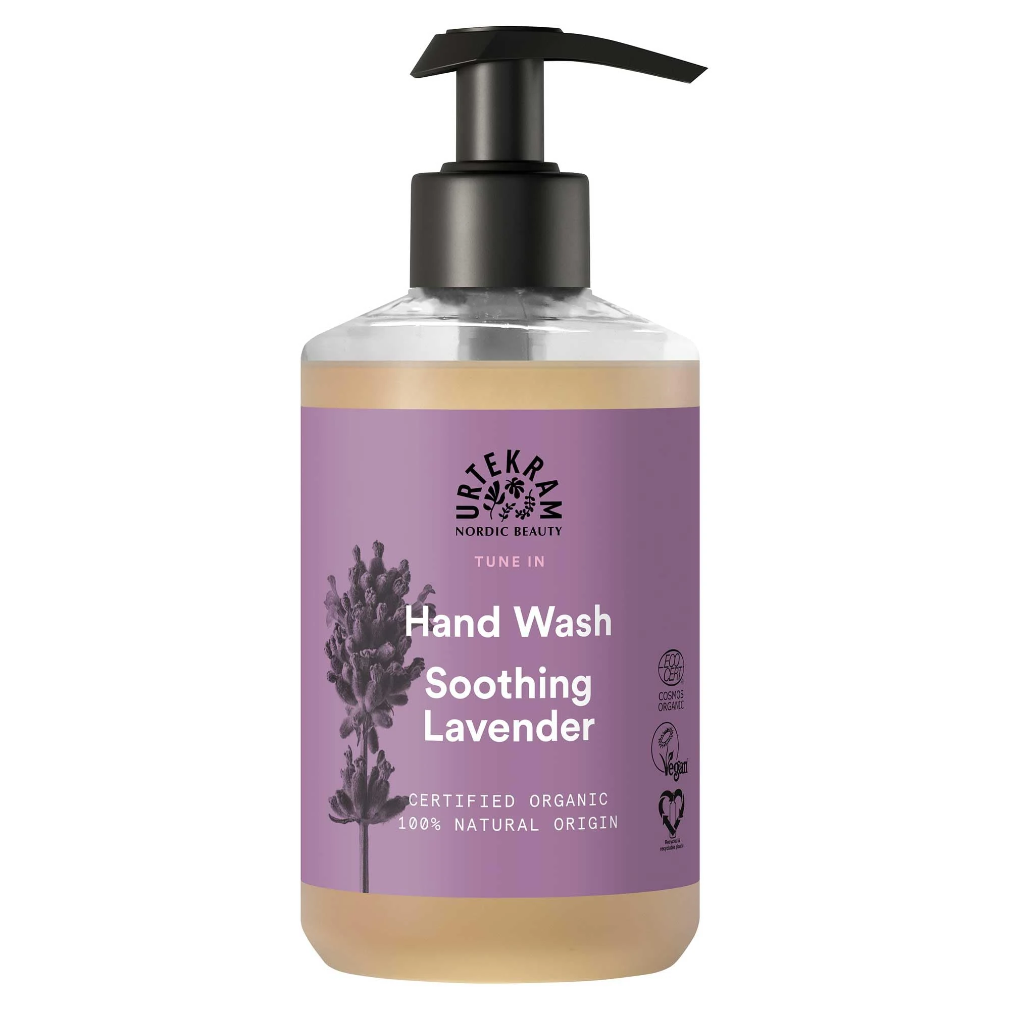 Urtekram Hand Wash - All skin types - Soothing Lavender - 300 ml, Vegan, Organic, Natural Origin