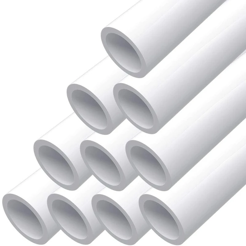 letsFix PVC Pipe 3/4" Schedule 40 Furniture Grade and Plumbing Projects Available, White [10 Pack] - Image 1