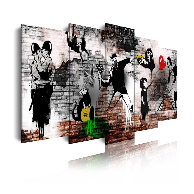 DekoArte 543 Modern Canvas Picture, Multi-Colour, 3 x 150 x 80 cm