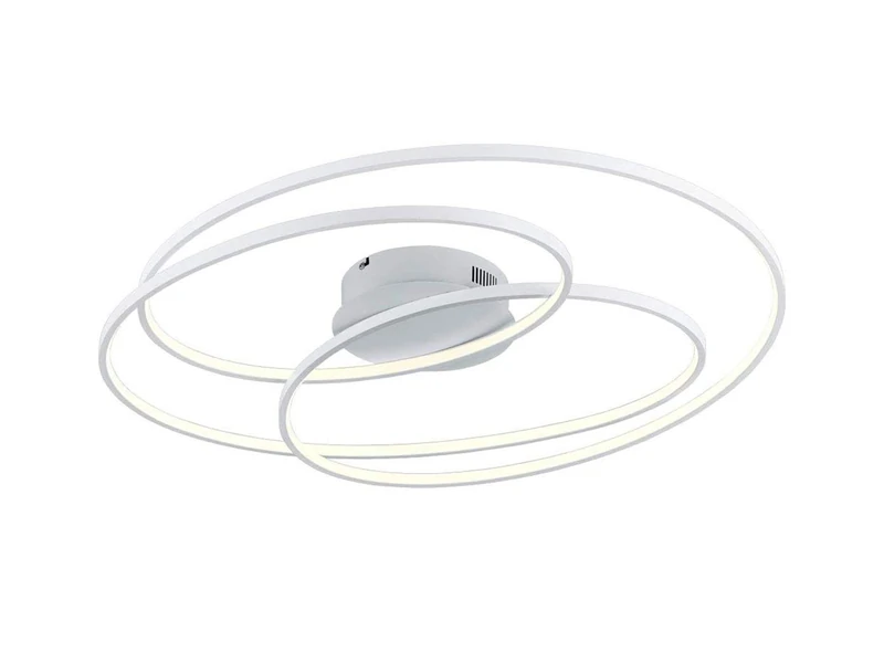 Trio Leuchten Gale 673918031 LED Ceiling Light with 50 Watt Switch Dimmer Matt White Metal - Image 1