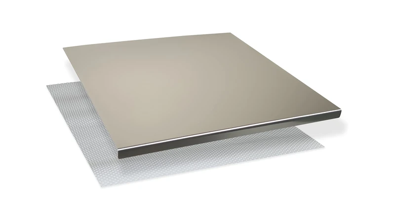 INOXLM Chopping Board for Kneading Worktop Stainless Steel Various Sizes for Kitchen Bar for Restaurant for Kneading (40 x 50 x 2 cm) - Image 1