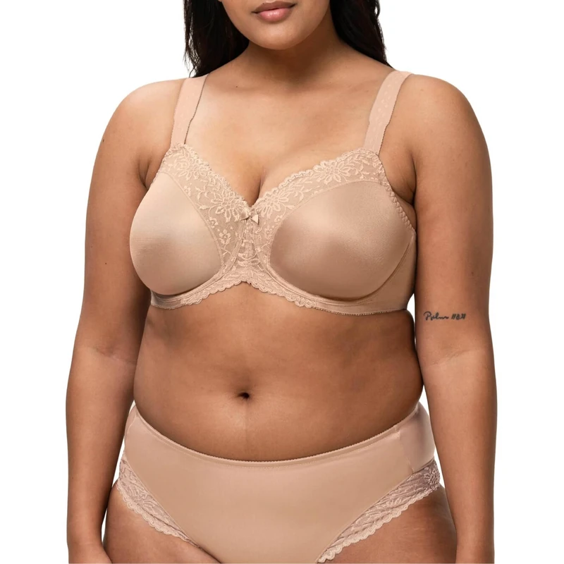Triumph Ladyform Soft W X Women's Underwired Bra, Smooth Skin, 38FF