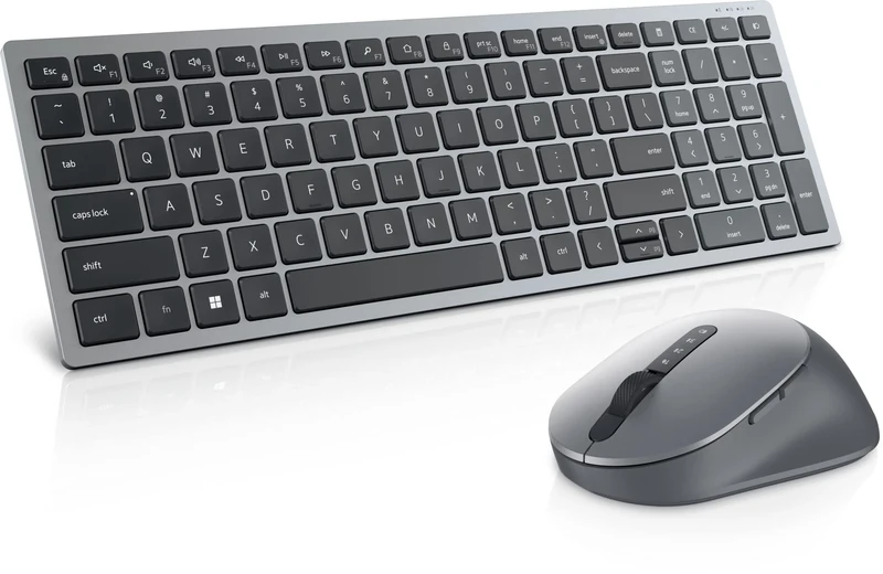 Dell KM7120W, Wireless, Multimedia, Keyboard and Mouse Set, German (QWERTZ), Black