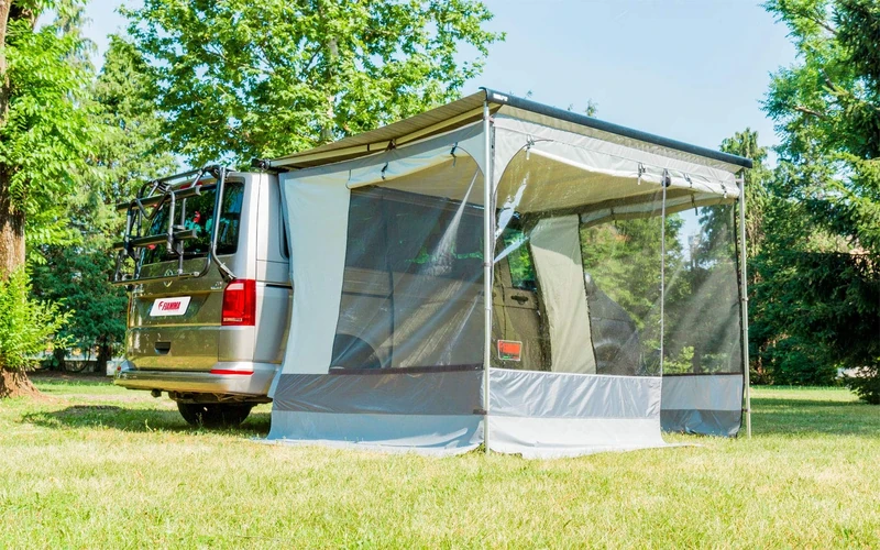 Fiamma F40Van Premium Awning, 210-180 cm x 225 cm, Burgundy, Polyester