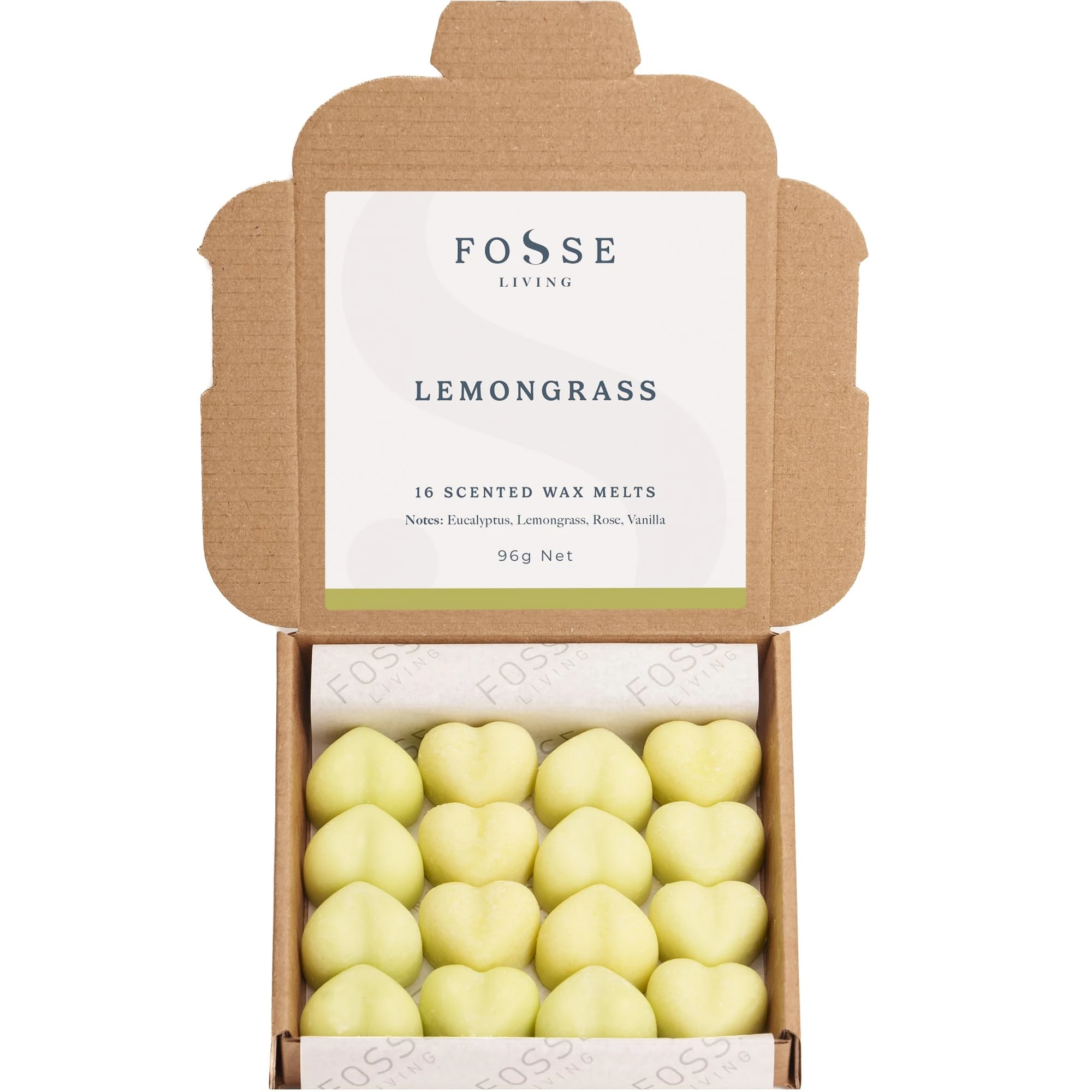 Lemongrass Strong Scented Wax Melts 16 Pack - The Gift for Every Occasion – Made in The UK