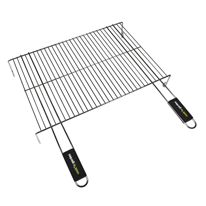 Cook'in Garden Gr014 Single Foot Grill with 2 Handles, 60 x 40 cm - Image 1