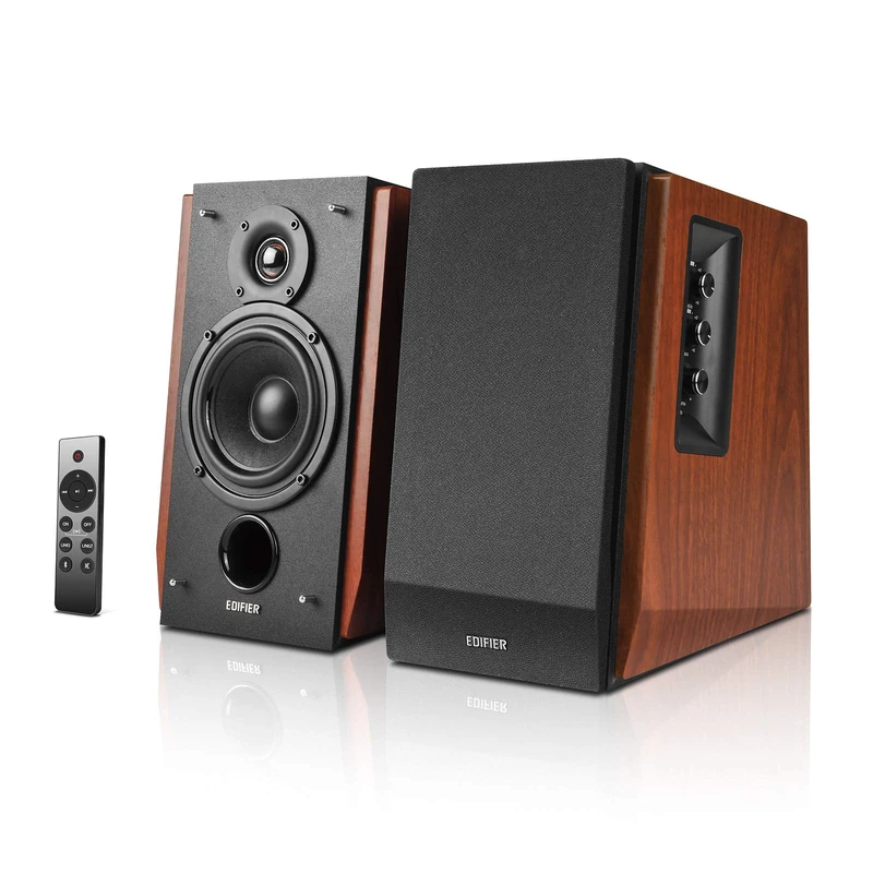 Edifier R1700BTs Active Bluetooth Speaker - Bluetooth v5.0, 2.0 Wireless Near-Field Studio Speaker - 66w RMS with Subwoofer Output - Wooden Housing