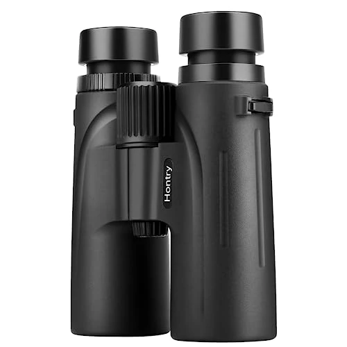 Hontry 10x42 Roof Binoculars for Adults, IPX6 Nitrogen-Filled Waterproof Binoculars for Bird Watching, Hunting, Cruise Ship, Travel and Safari