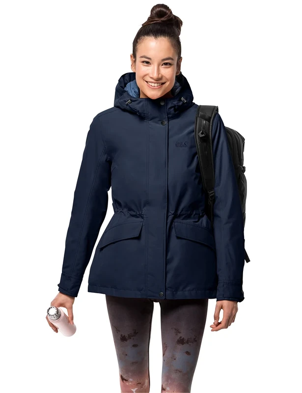 Jack Wolfskin Unisex Lake Louise Women s Jacket, midnight blue, L UK