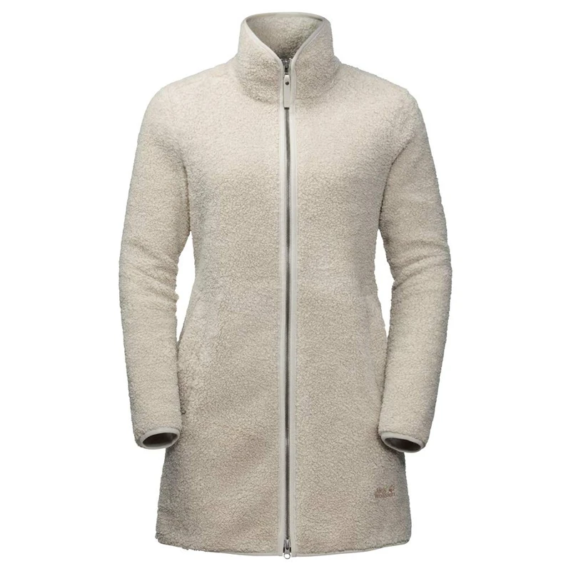 Jack Wolfskin High Cloud Fleece Coat Women's Fleece Coat - Dusty Grey, X-Large