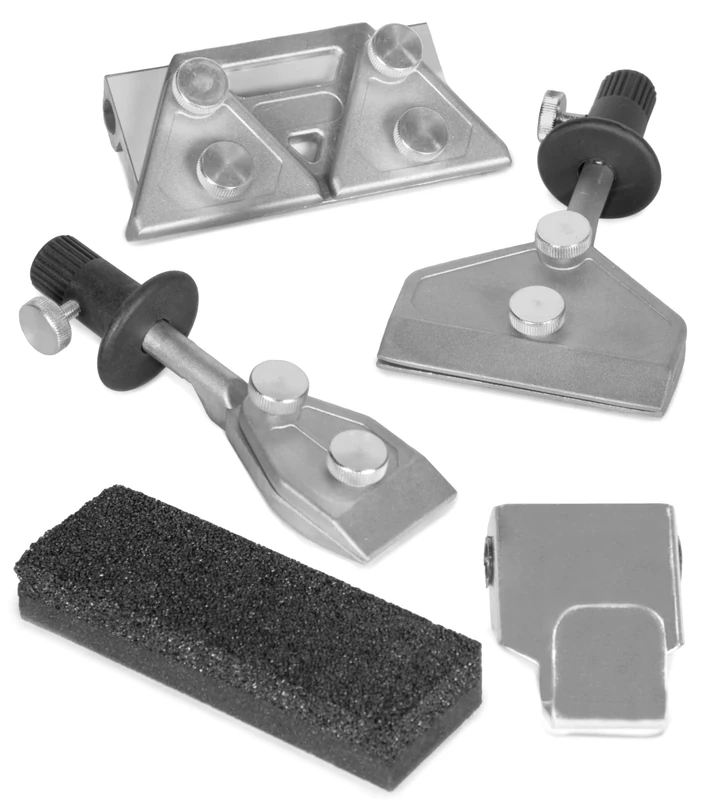 WEN 42704B 4-Piece Sharpening Accessory Kit for Sharpening Systems, Silver, 10-Inch