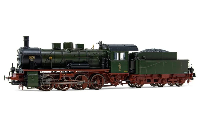 Rivarossi Railway - Locos HR2807 KPEV, G8.1), 3-dome symetrical boiler, green livery, period I
