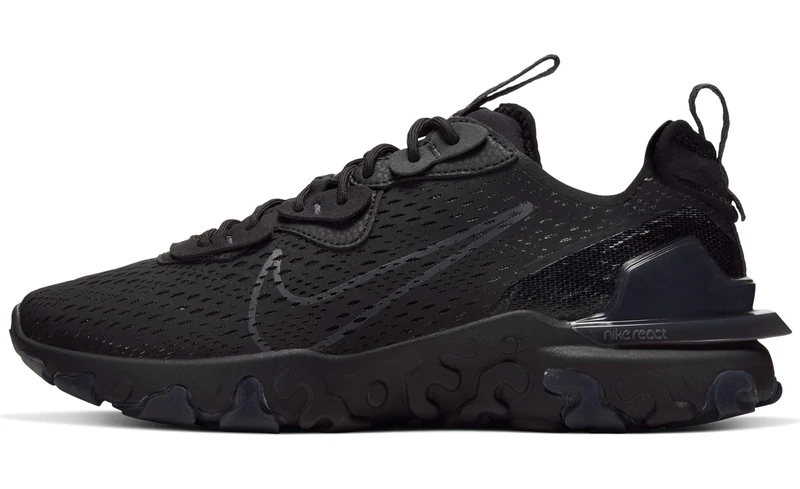 Nike NIKE REACT VISION, Men's Running Shoe, Black Anthracite Black Anthracite, 10 UK (45 EU)