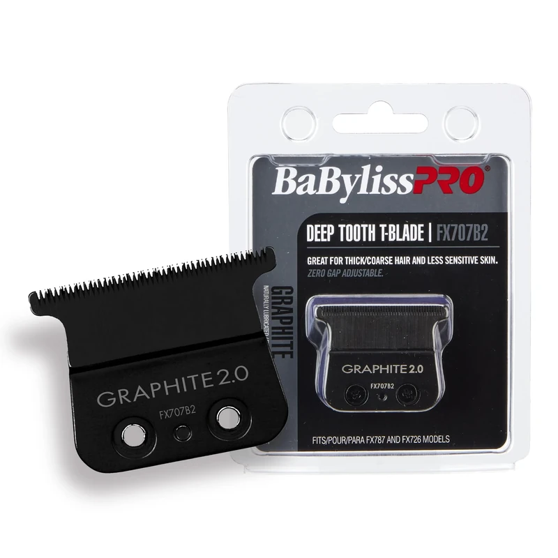 BaBylissPRO Replacement T-Blade Deep Tooth - FX707B2 Graphite For Men 1 Pc Blade - Image 1