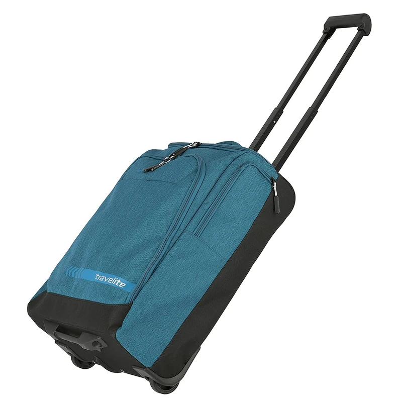 travelite Trolley Travel Bag with Wheels Small, KICK Off, Practical boardcase Hand Luggage Trolley for Vacations and Sports, 55 cm, 44 liters