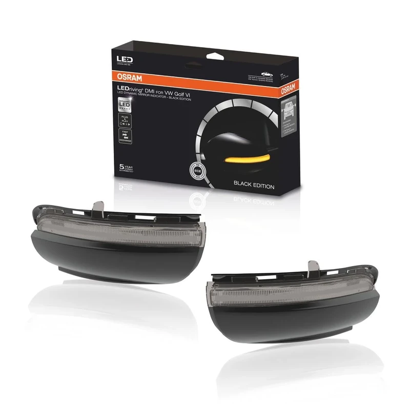 OSRAM LEDDMI 5K0 BK S LEDriving Dynamic LED Mirror Indicator - Black Edition, Set of 2