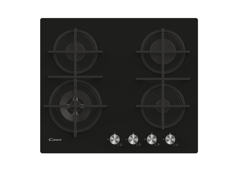 Candy CDK6GF4WEKB, Gas hob, Black