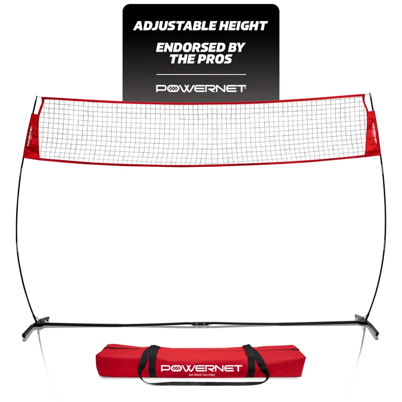 PowerNet Freestanding Volleyball Warm Up Net | Portable Design for Indoor Or Outdoor Use | Foldable Frame | Great for Hitting Or Serving Drills