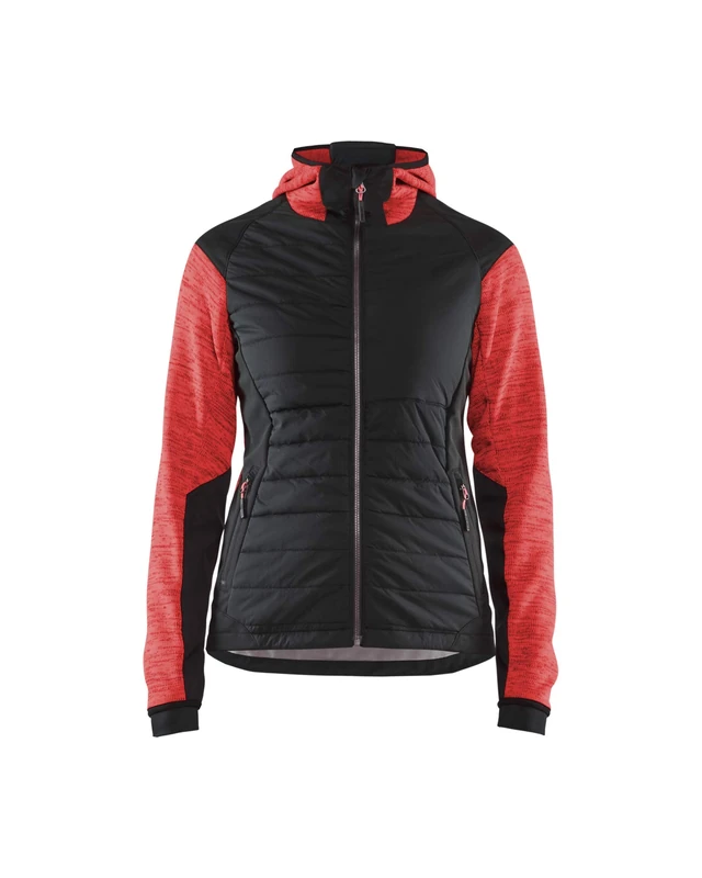 BLÅKLÄDER Ladies Hybrid Jacket S Red/Black