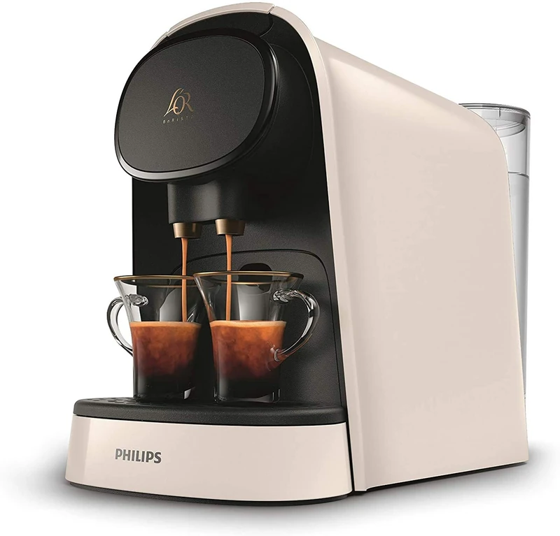 Philips Barista Coffee Maker, Compatible with Single or Double Capsule, 19-Bar Pressure, Tank 1 L, Includes Tasting Kit,5.3 tons, White