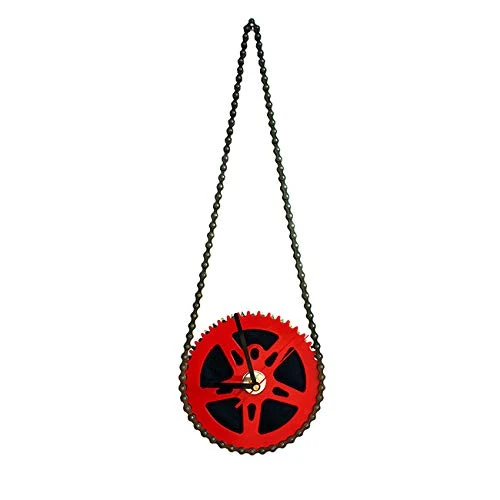 Bikes Bazaar Clock, metal, Silver, One Size