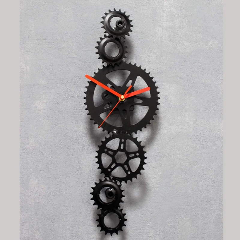 Bikes Bazaar Clock, metal, Black, One size