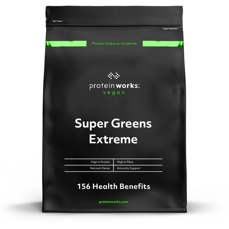 Protein Works | Super Greens 360 - Gold Innovation, Enhanced Greens Powder, 159 Health Benefits, Antioxidants, Superfoods, Adaptogens, Vegan, Apple & Lemon Twist, 83 Servings, 1kg