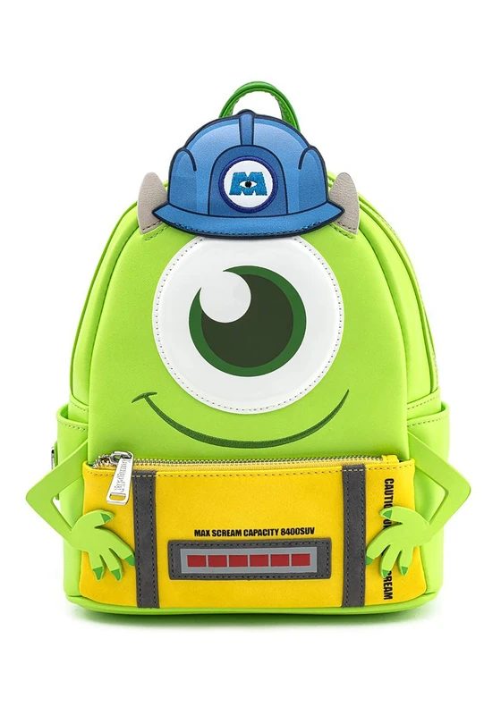 loungefly Disney Monsters Inc Mike Wazowski Scare Cosplay Womens Double Strap Shoulder Bag Purse