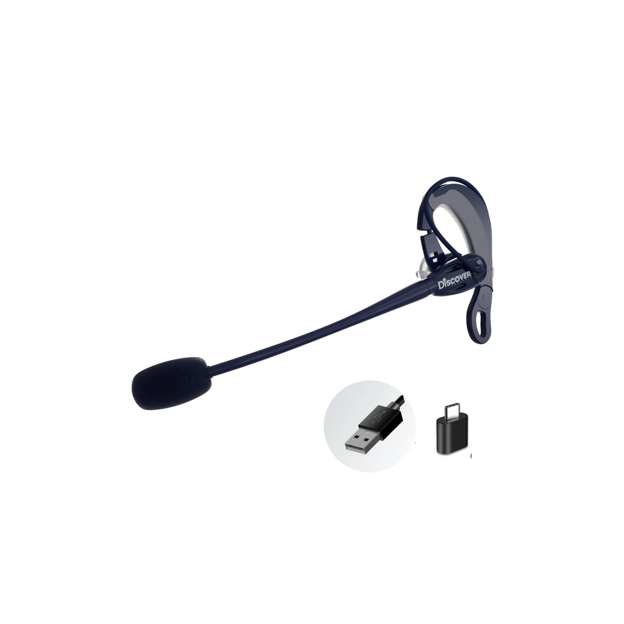 Discover D713U On-The-Ear Wired USB Headset for Computer Calls and Meetings | Compatible with Zoom, Skype, Microsoft Teams, Cisco, Avaya, RingCentral and More