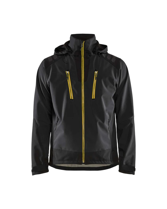 BLÅKLÄDER Softshell jacket Men S Black/Yellow