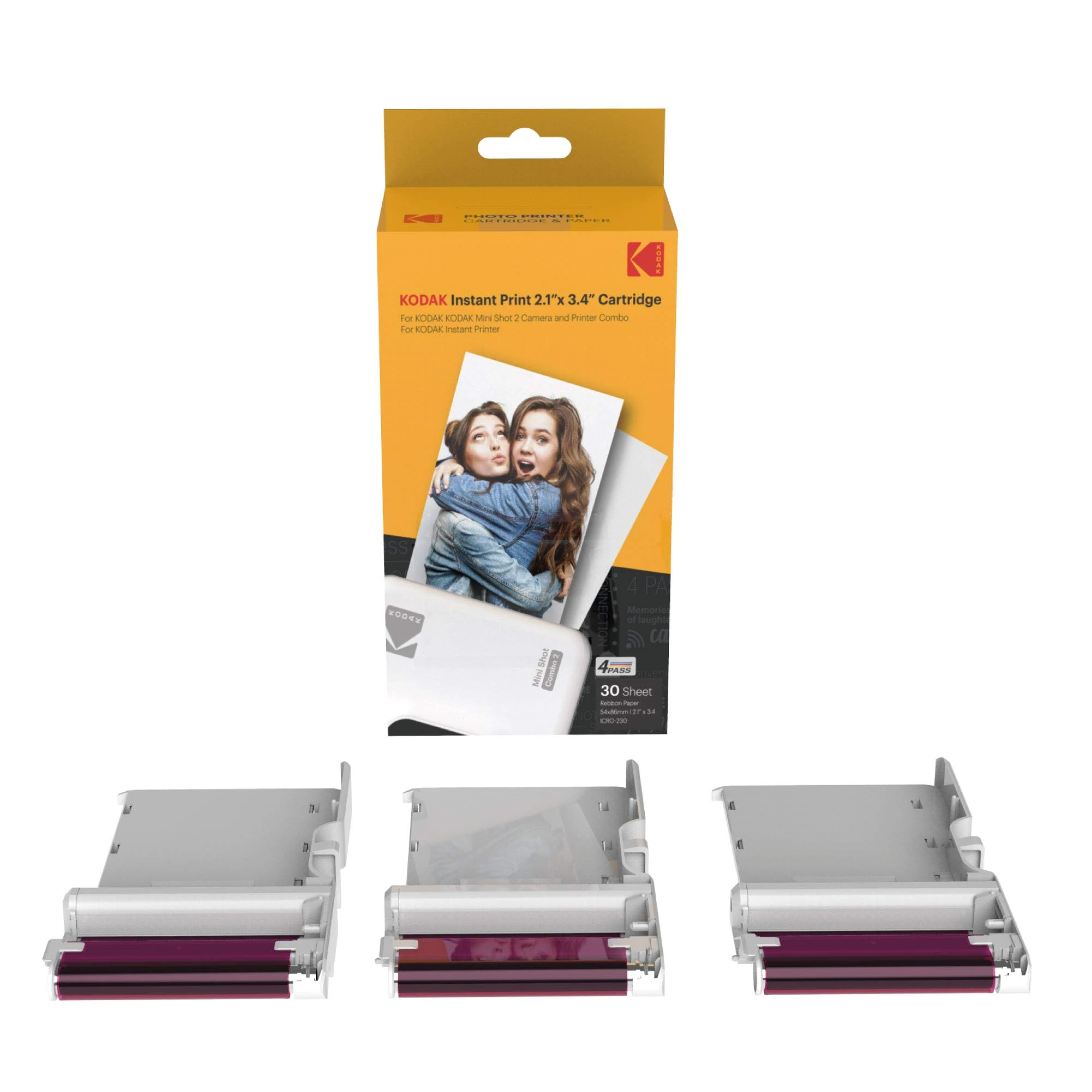 Kodak 90 Roll Pack - Mini 2 & Shot 2 Series, Color Film Cartridge - Mini 2 & Shot 2 Compatible