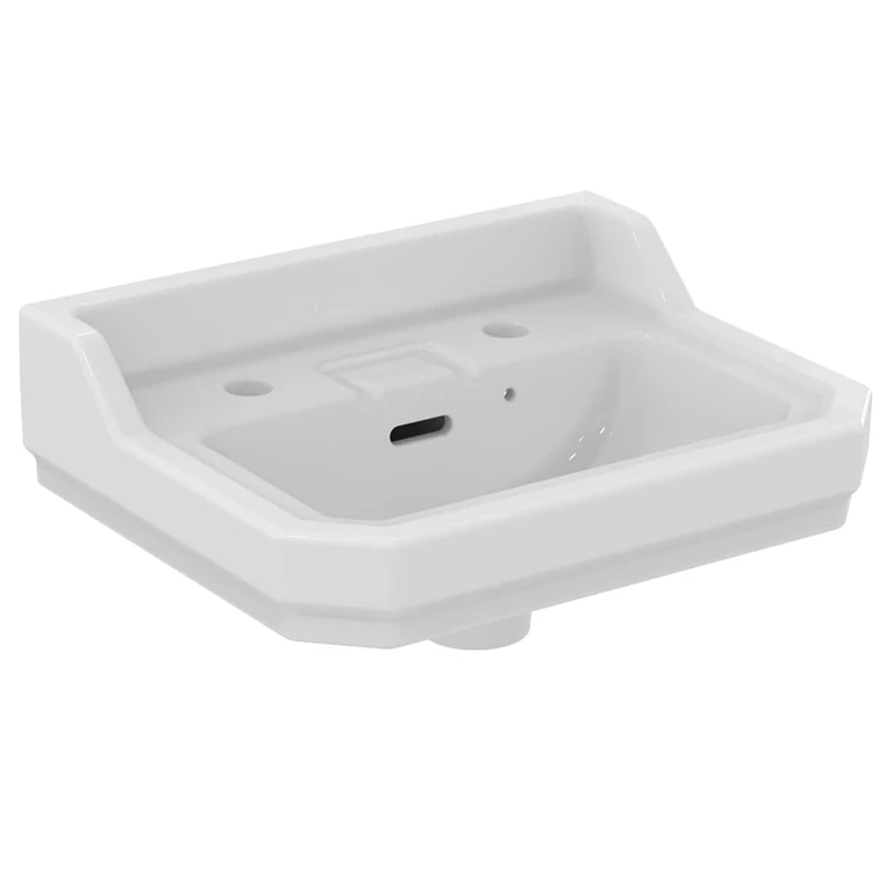 Ideal Standard Waverley 45cm Cloakroom Sink/Basin, 2 tap Hole, U471001, White
