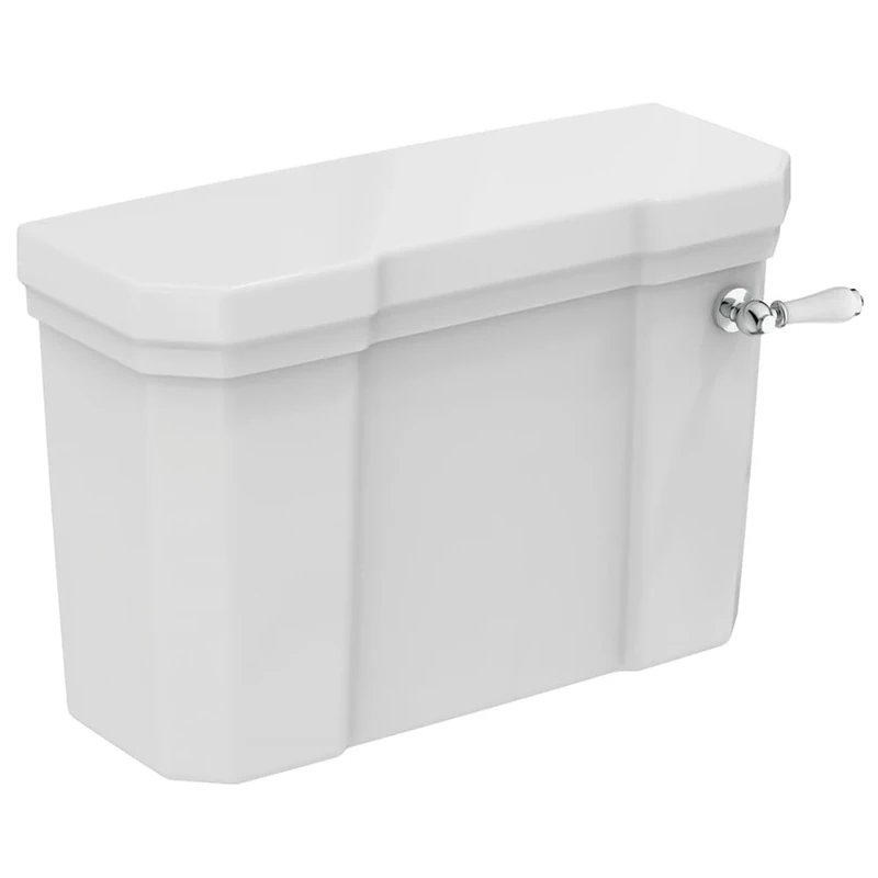 Ideal Standard Waverley Close coupled Cistern with Dual Flush Valve - 6/4 Litre and Traditional Lever, U470901, White