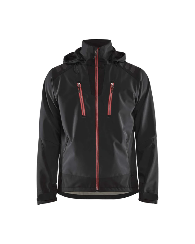 BLÅKLÄDER Softshell jacket Men XL Black/Red