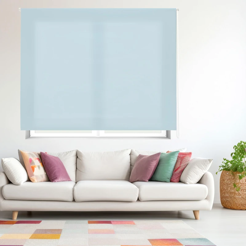 Blindecor Roller Blind Transparent Smooth 160 x 250 cm White